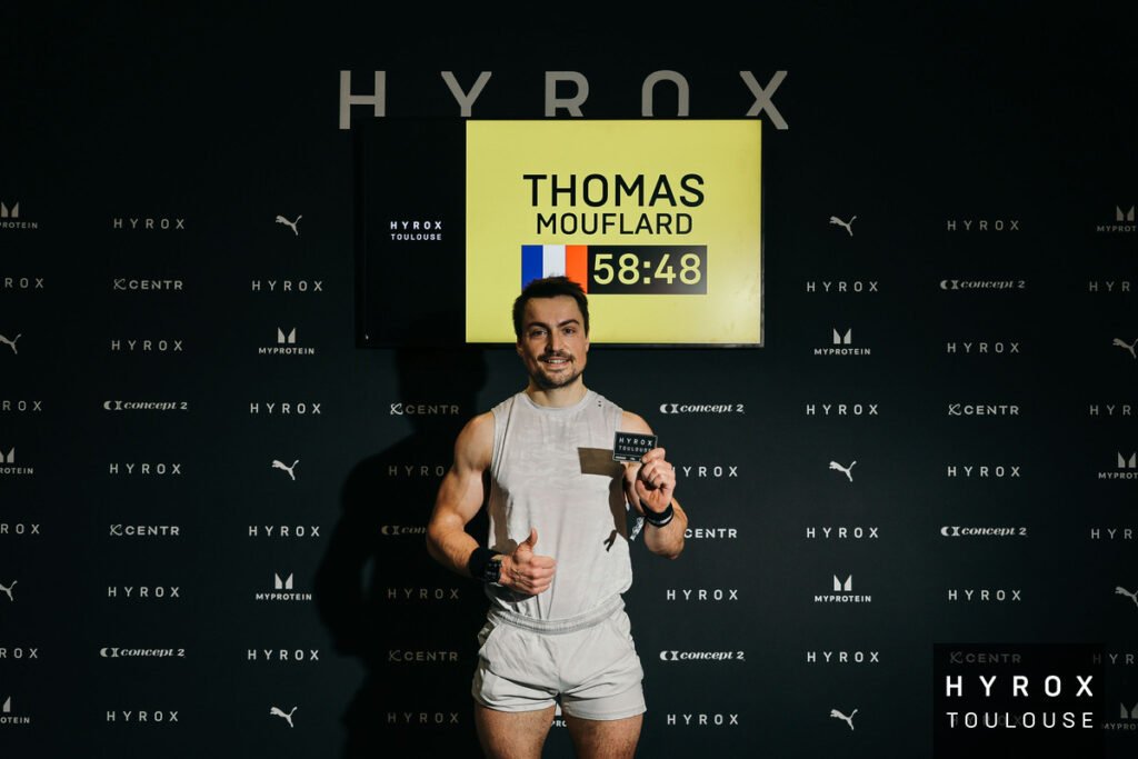 ma performance de 58'48 à l'Hyrox de Toulouse