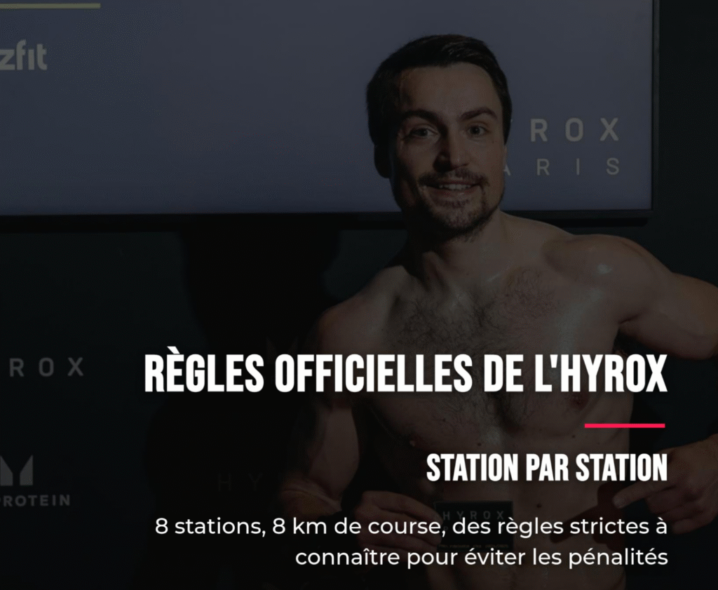 règles officielles de L'hyrox Station par statoin