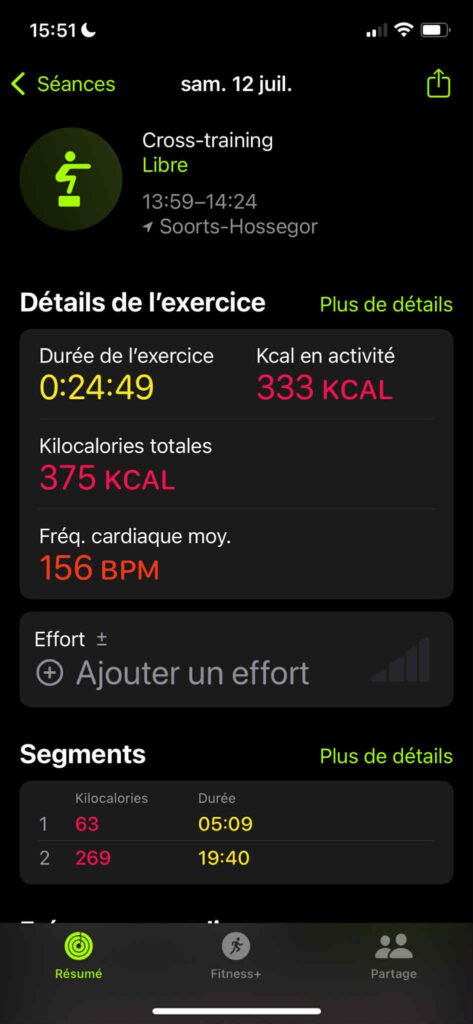 mes stats sur le bloc 2